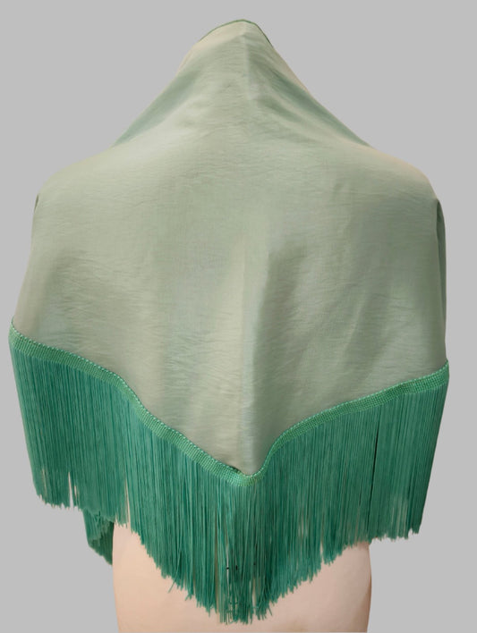 MANTONCILLO DE SEDA TALLA ÚNICA DE TIRA DE FLECOS